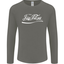 Enjoy Jiu Jitsu MMA Mixed Martial Art Funny Mens Long Sleeve T-Shirt Charcoal