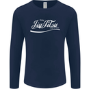 Enjoy Jiu Jitsu MMA Mixed Martial Art Funny Mens Long Sleeve T-Shirt Navy Blue