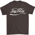 Enjoy Jiu Jitsu MMA Mixed Martial Art Funny Mens T-Shirt Cotton Gildan Dark Chocolate