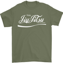 Enjoy Jiu Jitsu MMA Mixed Martial Art Funny Mens T-Shirt Cotton Gildan Military Green