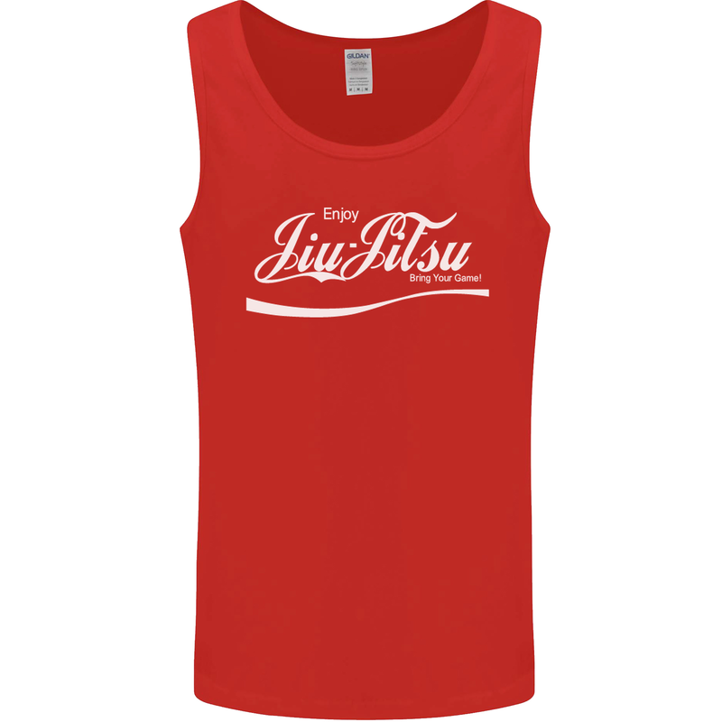 Enjoy Jiu Jitsu MMA Mixed Martial Art Funny Mens Vest Tank Top Red