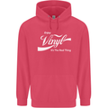 Enjoy Vinyl DJ DJing Decks Turntable Funny Childrens Kids Hoodie Heliconia