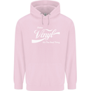 Enjoy Vinyl DJ DJing Decks Turntable Funny Childrens Kids Hoodie Light Pink