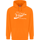 Enjoy Vinyl DJ DJing Decks Turntable Funny Childrens Kids Hoodie Orange