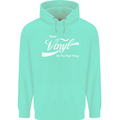 Enjoy Vinyl DJ DJing Decks Turntable Funny Childrens Kids Hoodie Peppermint