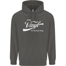 Enjoy Vinyl DJ DJing Decks Turntable Funny Childrens Kids Hoodie Storm Grey