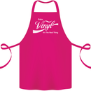 Enjoy Vinyl DJ DJing Decks Turntable Funny Cotton Apron 100% Organic Pink