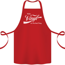 Enjoy Vinyl DJ DJing Decks Turntable Funny Cotton Apron 100% Organic Red