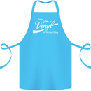 Enjoy Vinyl DJ DJing Decks Turntable Funny Cotton Apron 100% Organic Turquoise