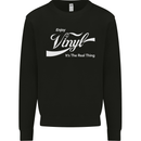 Enjoy Vinyl DJ DJing Decks Turntable Funny Kids Sweatshirt Jumper Black