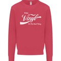 Enjoy Vinyl DJ DJing Decks Turntable Funny Kids Sweatshirt Jumper Heliconia