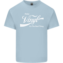 Enjoy Vinyl DJ DJing Decks Turntable Funny Kids T-Shirt Childrens Light Blue