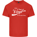 Enjoy Vinyl DJ DJing Decks Turntable Funny Kids T-Shirt Childrens Red