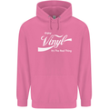 Enjoy Vinyl DJ DJing Decks Turntable Funny Mens 80% Cotton Hoodie Azelea
