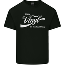 Enjoy Vinyl DJ DJing Decks Turntable Funny Mens Cotton T-Shirt Tee Top Black