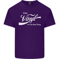 Enjoy Vinyl DJ DJing Decks Turntable Funny Mens Cotton T-Shirt Tee Top Purple