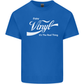 Enjoy Vinyl DJ DJing Decks Turntable Funny Mens Cotton T-Shirt Tee Top Royal Blue