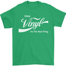 Enjoy Vinyl DJ DJing Decks Turntable Funny Mens T-Shirt Cotton Gildan Irish Green