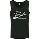 Enjoy Vinyl DJ DJing Decks Turntable Funny Mens Vest Tank Top Black