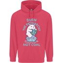 Environment Burn the Patriachy Not Coal Childrens Kids Hoodie Heliconia