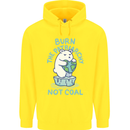 Environment Burn the Patriachy Not Coal Childrens Kids Hoodie Yellow
