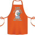 Environment Burn the Patriachy Not Coal Cotton Apron 100% Organic Orange