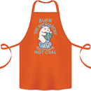 Environment Burn the Patriachy Not Coal Cotton Apron 100% Organic Orange
