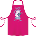 Environment Burn the Patriachy Not Coal Cotton Apron 100% Organic Pink