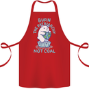 Environment Burn the Patriachy Not Coal Cotton Apron 100% Organic Red