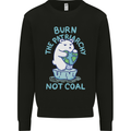Environment Burn the Patriachy Not Coal Kids Sweatshirt Jumper Black