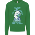 Environment Burn the Patriachy Not Coal Kids Sweatshirt Jumper Irish Green