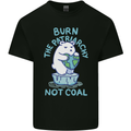 Environment Burn the Patriachy Not Coal Kids T-Shirt Childrens Black