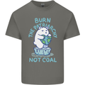 Environment Burn the Patriachy Not Coal Kids T-Shirt Childrens Charcoal