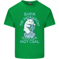 Environment Burn the Patriachy Not Coal Kids T-Shirt Childrens Irish Green
