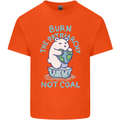 Environment Burn the Patriachy Not Coal Kids T-Shirt Childrens Orange