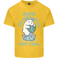 Environment Burn the Patriachy Not Coal Kids T-Shirt Childrens Yellow