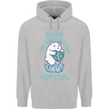 Environment Burn the Patriachy Not Coal Mens 80% Cotton Hoodie Sports Grey