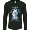 Environment Burn the Patriachy Not Coal Mens Long Sleeve T-Shirt Black
