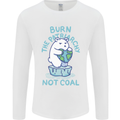 Environment Burn the Patriachy Not Coal Mens Long Sleeve T-Shirt White