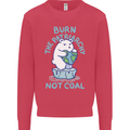 Environment Burn the Patriachy Not Coal Mens Sweatshirt Jumper Heliconia