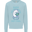 Environment Burn the Patriachy Not Coal Mens Sweatshirt Jumper Light Blue