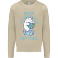 Environment Burn the Patriachy Not Coal Mens Sweatshirt Jumper Sand