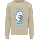Environment Burn the Patriachy Not Coal Mens Sweatshirt Jumper Sand