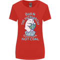 Environment Burn the Patriachy Not Coal Womens Wider Cut T-Shirt Red