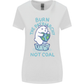 Environment Burn the Patriachy Not Coal Womens Wider Cut T-Shirt White