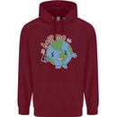 Environment Help Me Climate Change Childrens Kids Hoodie Maroon