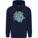 Environment Help Me Climate Change Childrens Kids Hoodie Navy Blue