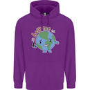 Environment Help Me Climate Change Childrens Kids Hoodie Purple