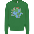 Environment Help Me Climate Change Kids Sweatshirt Jumper Irish Green