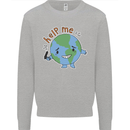 Environment Help Me Climate Change Kids Sweatshirt Jumper Sports Grey